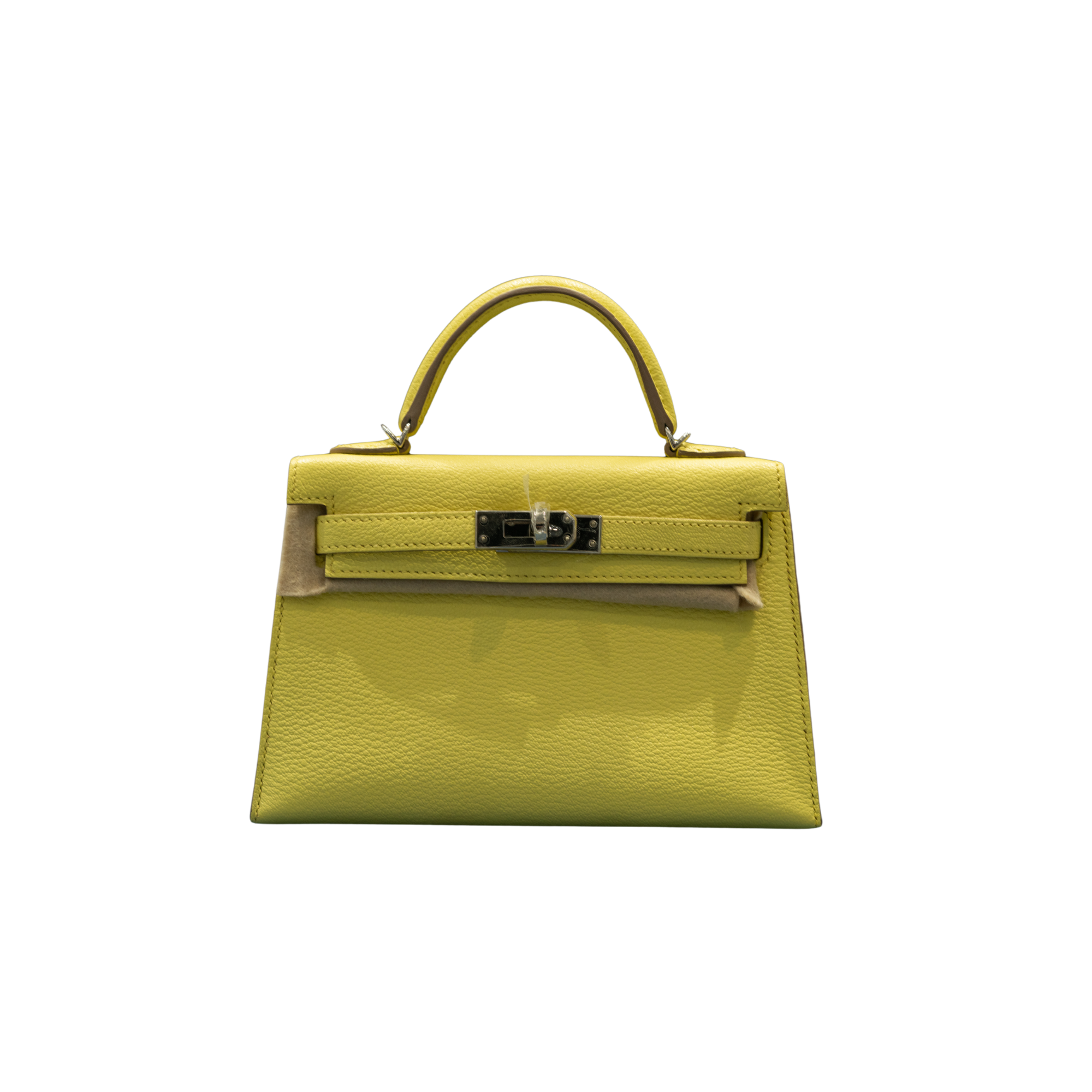 Hermes Birkin K20 Mini Kelly Yellow Chèvre Limoncello Palladium Hardware