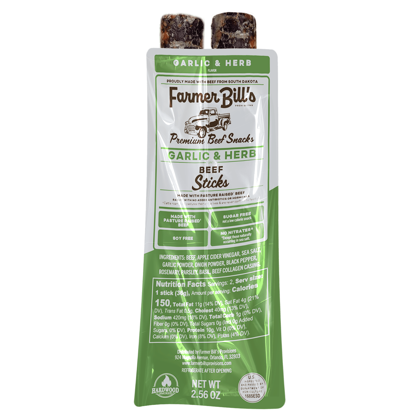 12 Garlic & Herb Beef Sticks