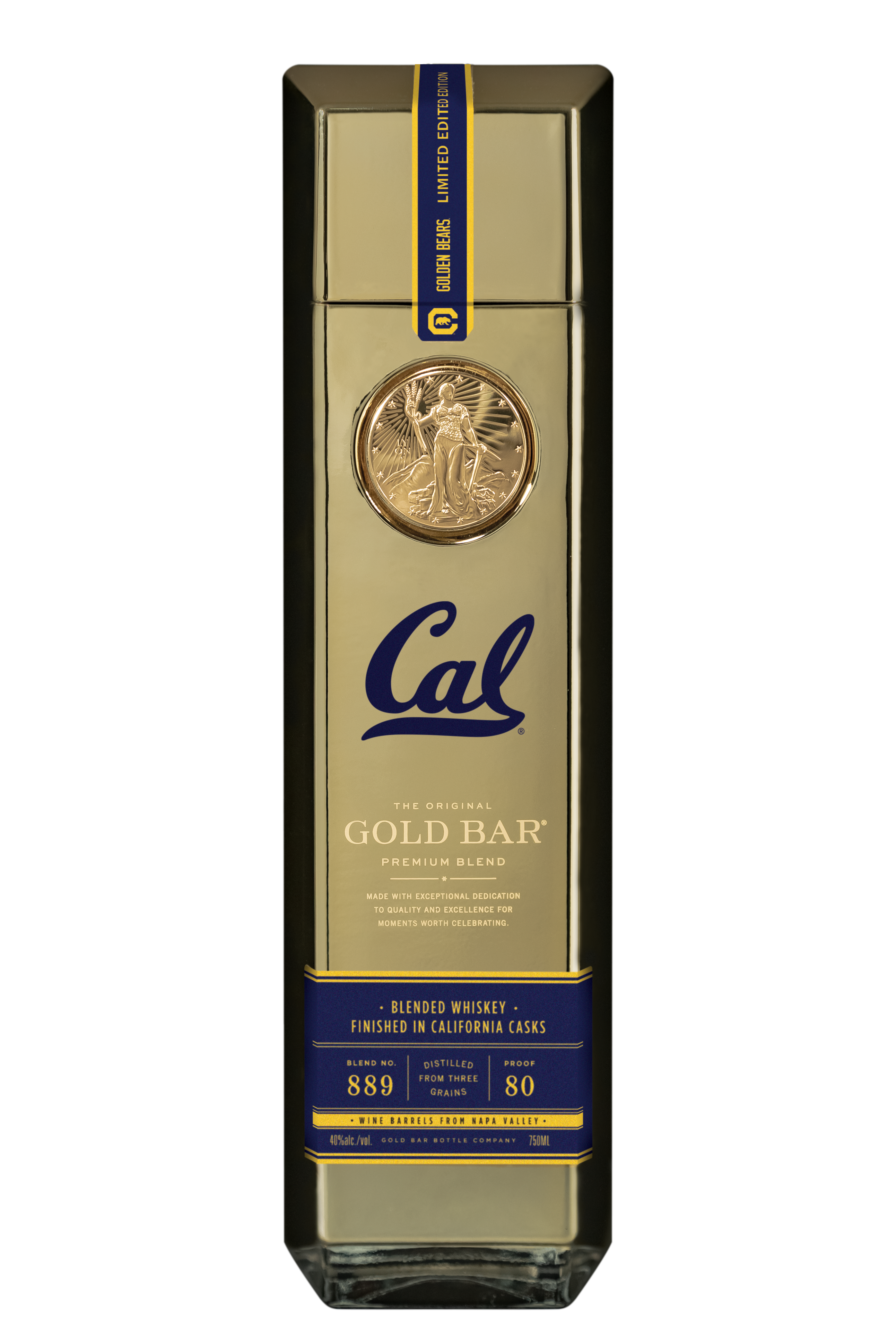 Gold Bar® Whiskey Original - Cal Golden Bears Limited Edition