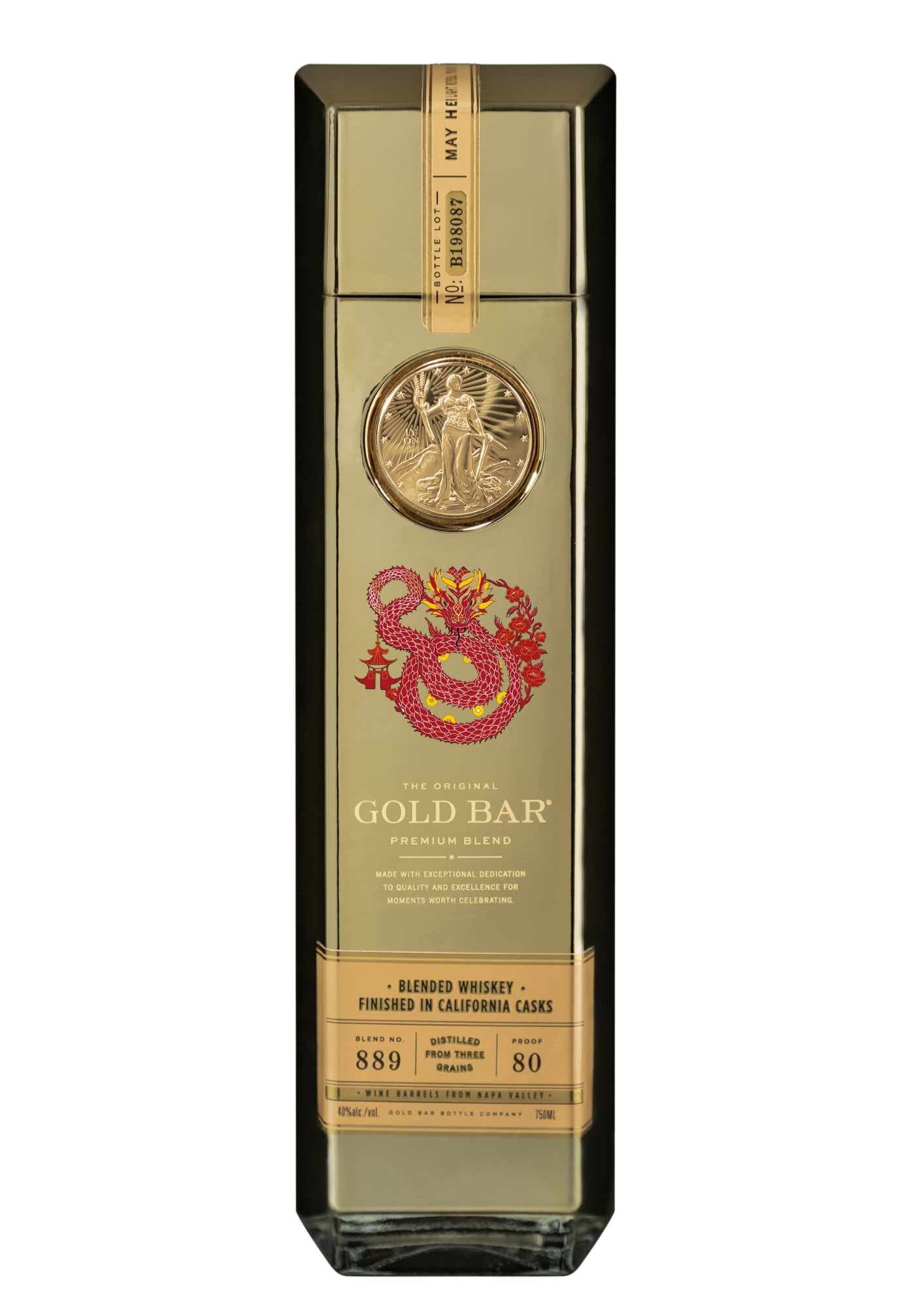 Gold Bar® Whiskey Limited Edition Year of the Snake