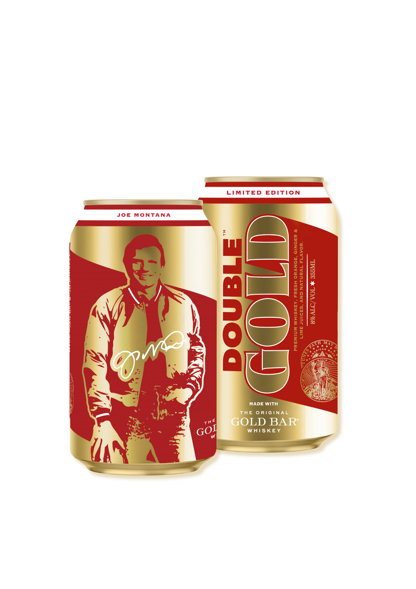 Gold Bar Whiskey Double Gold Cocktail (12 Pack)